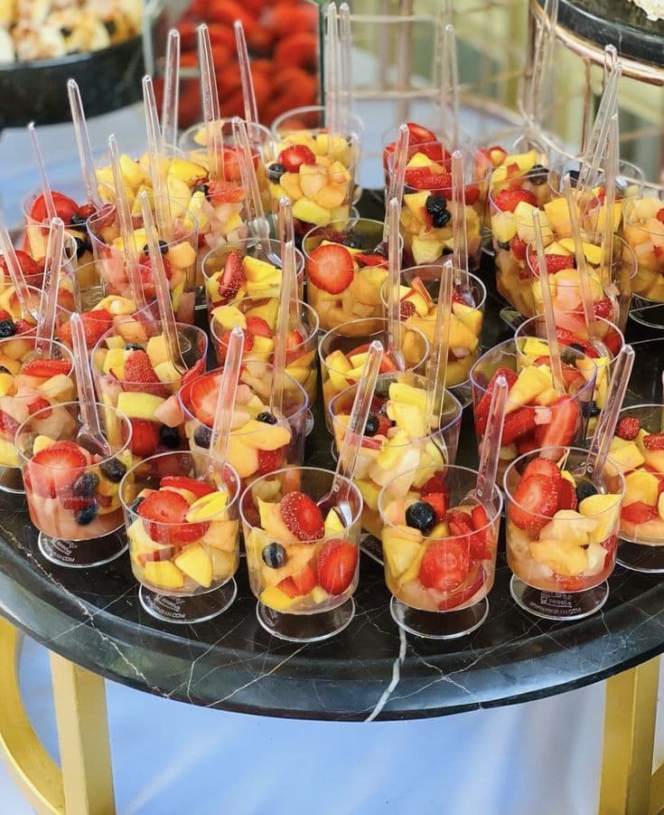 Delicious birthday party food